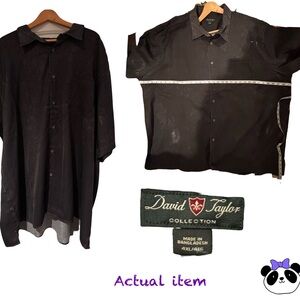 ❤️2 for $19 - David Taylor Collection - Short Sleeve Button-Up Shirt, 4X